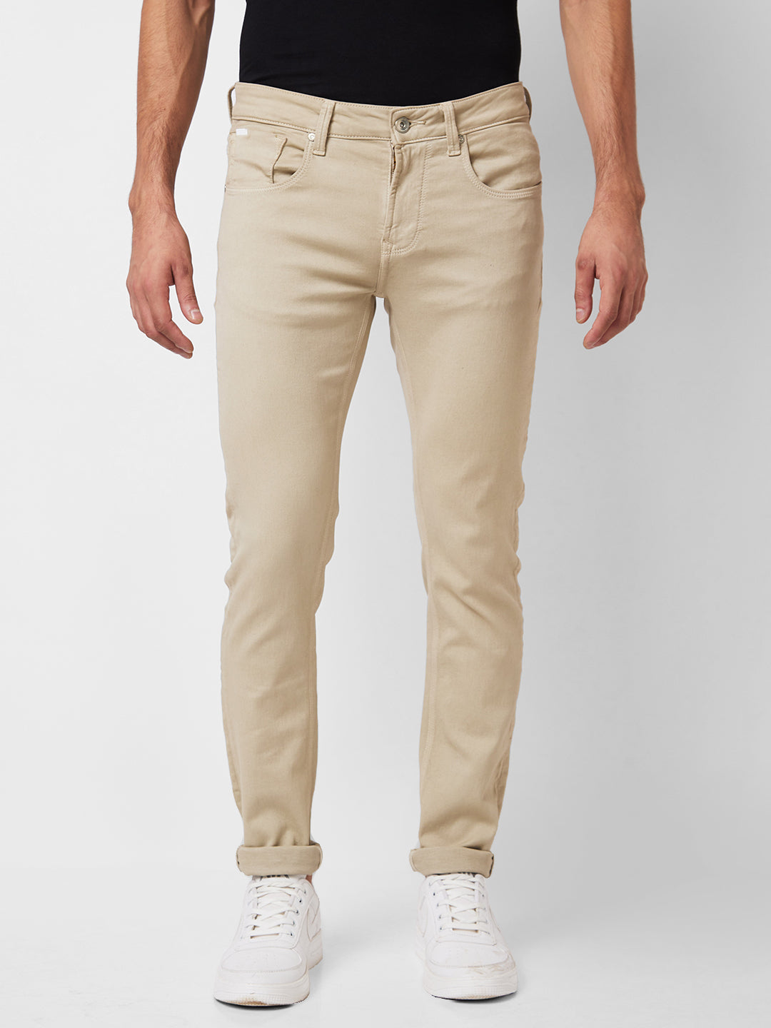 Buy online Off White Cotton Flat Front Casual Trouser from Bottom Wear for  Men by Killer for ₹1679 at 20% off | 2024 Limeroad.com